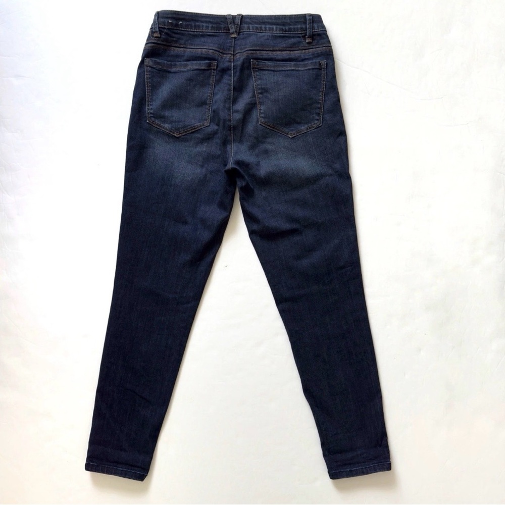 Wit Wisdom Ab Solution Skinny Jeans Womens 8 Dark Wash Stretch Mid Rise Denim - Picture 3 of 10